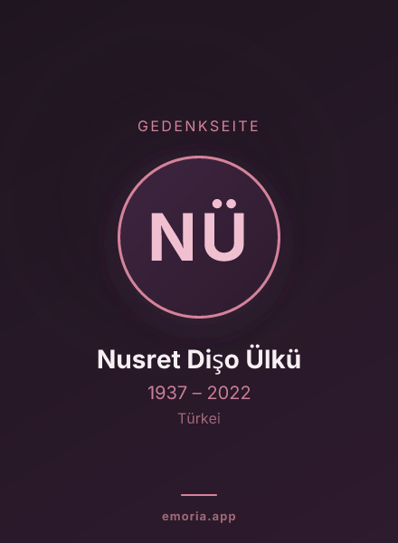 Gedenkportrait von Nusret Dişo Ülkü