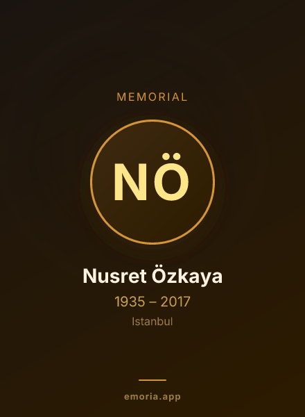 Memorial portrait of Nusret Özkaya