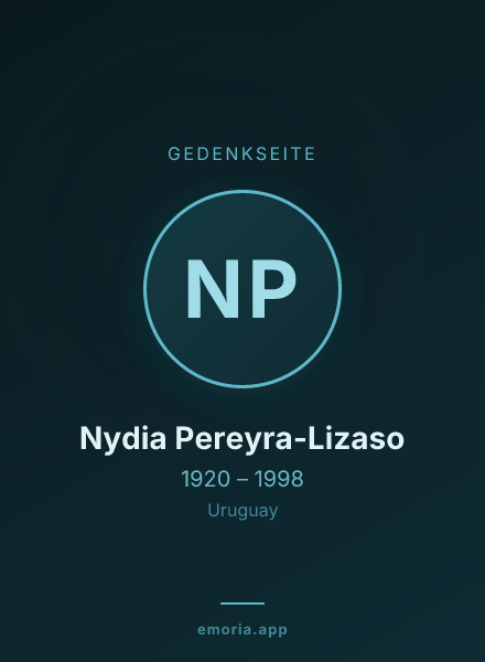 Gedenkportrait von Nydia Pereyra-Lizaso