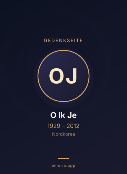 Gedenkportrait von O Ik Je