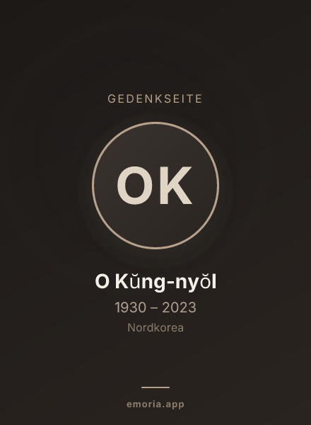 Gedenkportrait von O Kŭng-nyŏl
