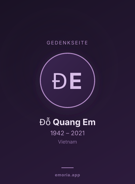 Gedenkportrait von Đỗ Quang Em