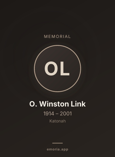 Memorial portrait of O. Winston Link