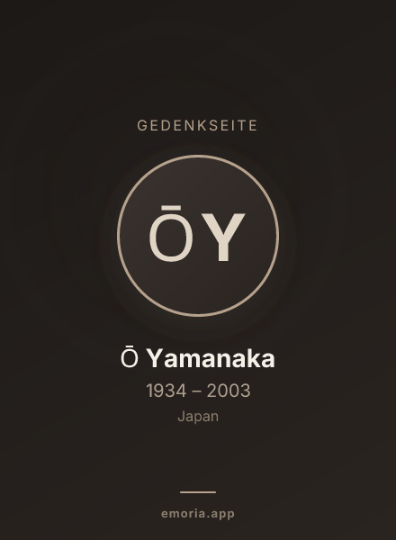 Gedenkportrait von Ō Yamanaka