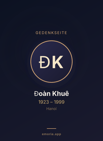 Gedenkportrait von Đoàn Khuê