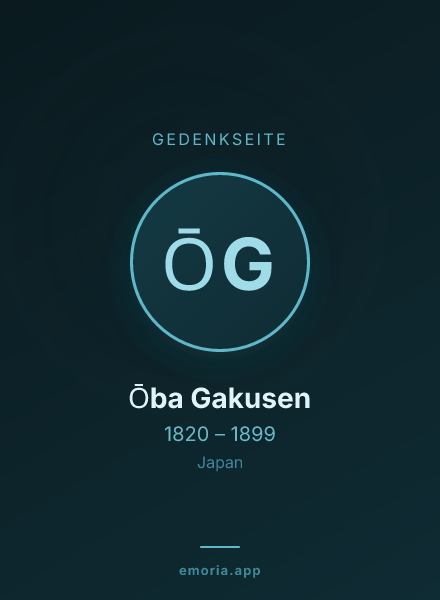Gedenkportrait von Ōba Gakusen