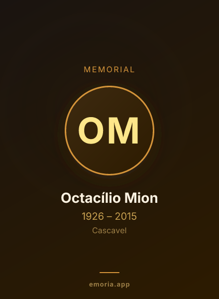 Memorial portrait of Octacílio Mion