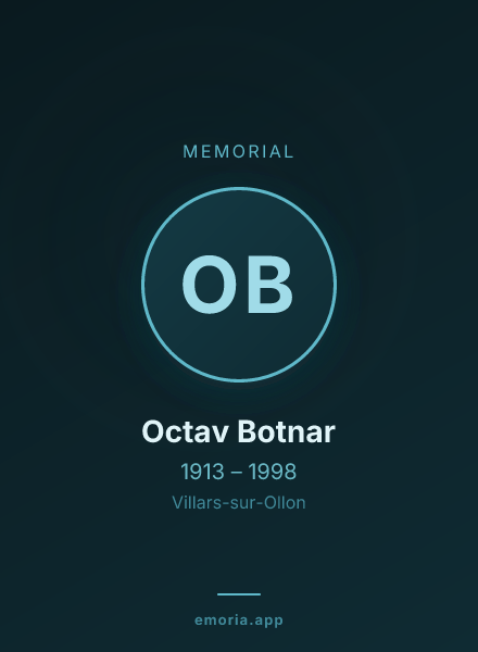 Memorial portrait of Octav Botnar