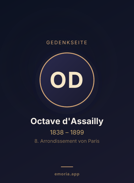 Gedenkportrait von Octave d'Assailly