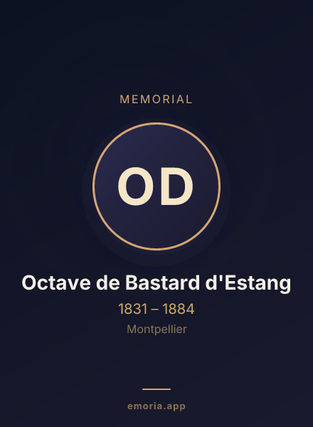 Memorial portrait of Octave de Bastard d'Estang