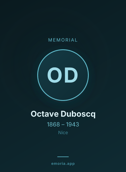 Memorial portrait of Octave Duboscq