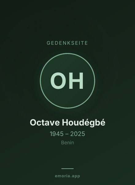 Gedenkportrait von Octave Houdégbé