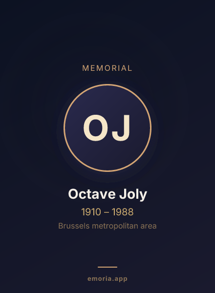 Memorial portrait of Octave Joly