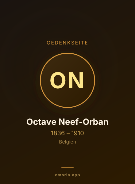Gedenkportrait von Octave Neef-Orban