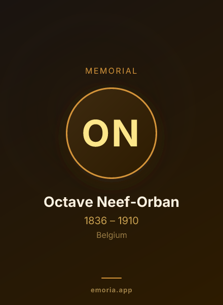 Memorial portrait of Octave Neef-Orban