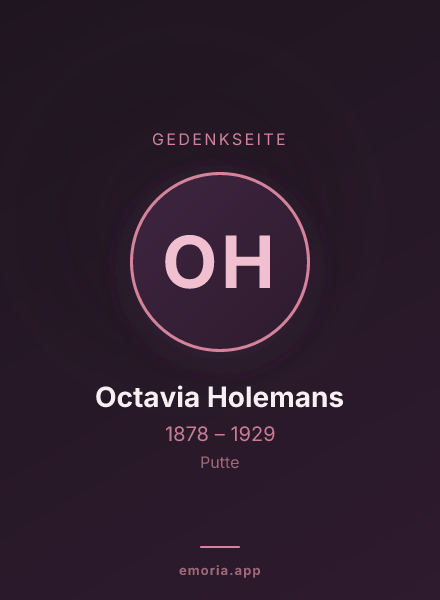 Gedenkportrait von Octavia Holemans