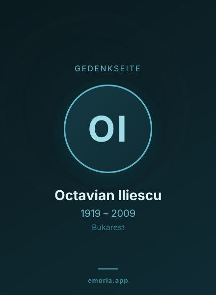 Gedenkportrait von Octavian Iliescu