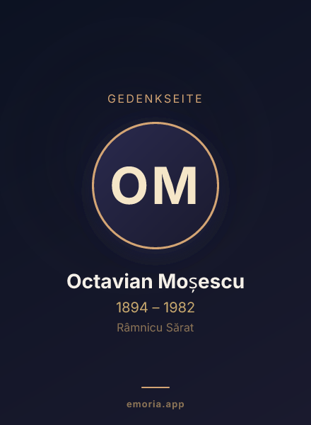 Gedenkportrait von Octavian Moșescu