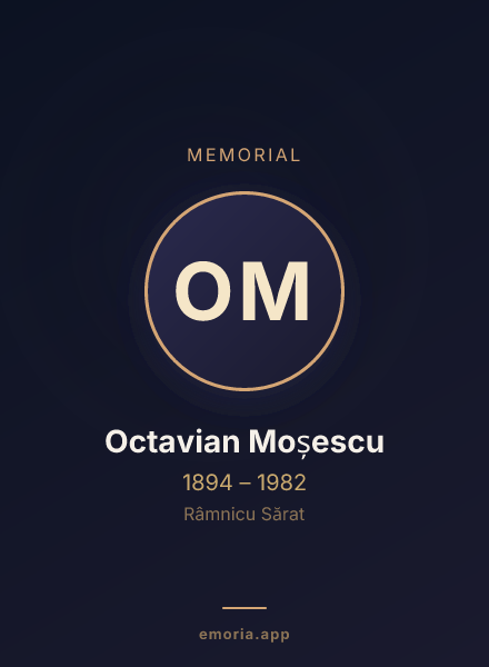 Memorial portrait of Octavian Moșescu