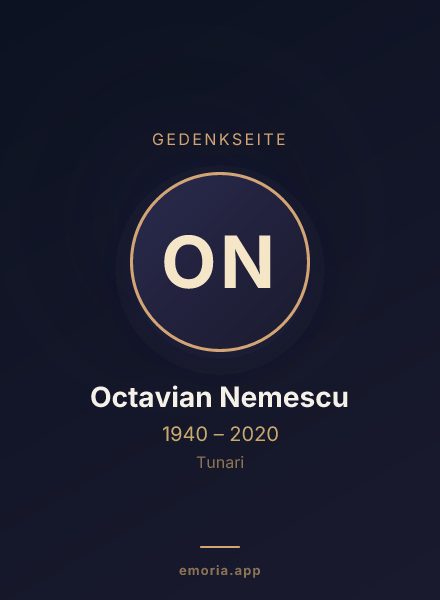 Gedenkportrait von Octavian Nemescu