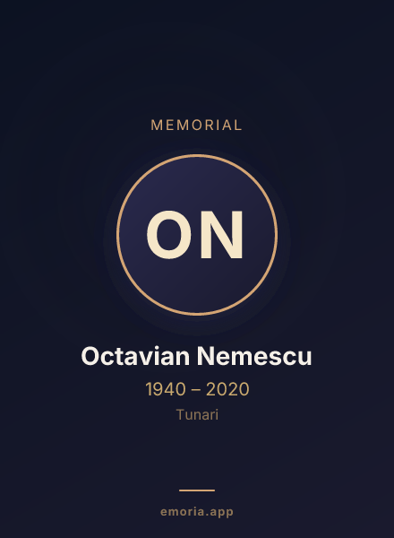 Memorial portrait of Octavian Nemescu