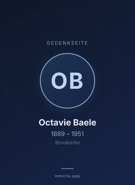 Gedenkportrait von Octavie Baele