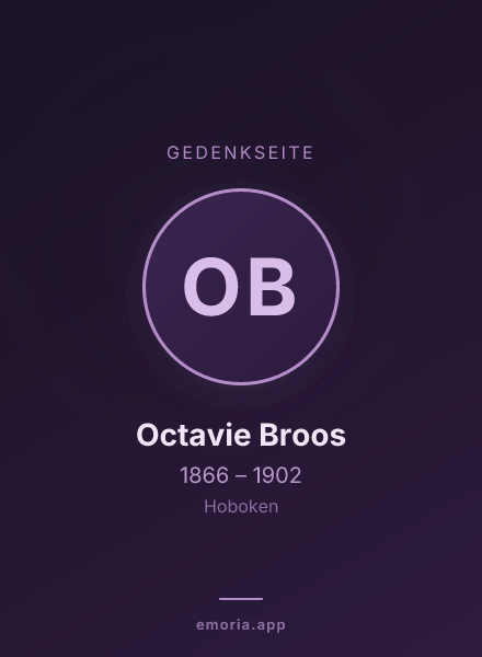 Gedenkportrait von Octavie Broos