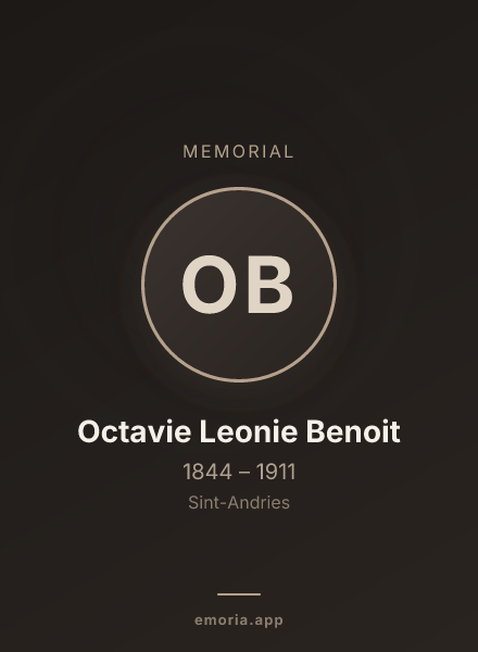 Memorial portrait of Octavie Leonie Benoit