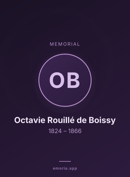 Memorial portrait of Octavie Rouillé de Boissy