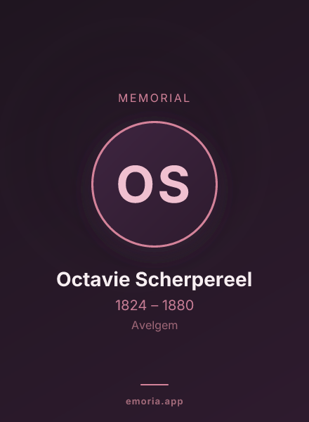 Memorial portrait of Octavie Scherpereel