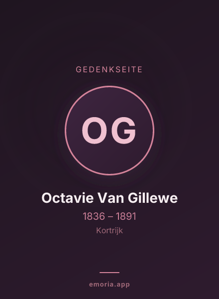 Gedenkportrait von Octavie Van Gillewe