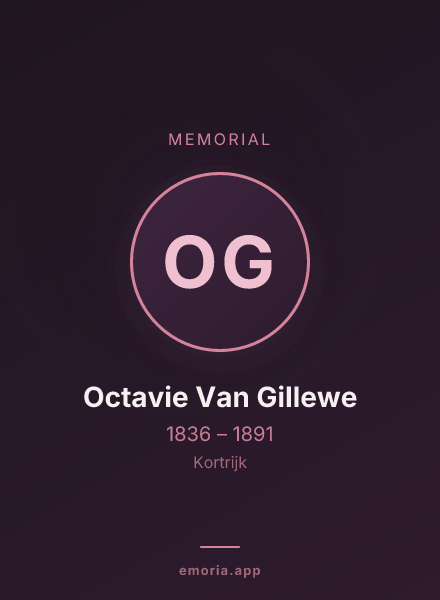 Memorial portrait of Octavie Van Gillewe