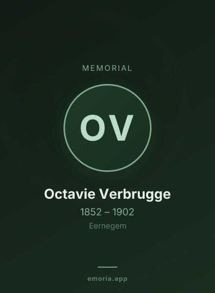 Memorial portrait of Octavie Verbrugge