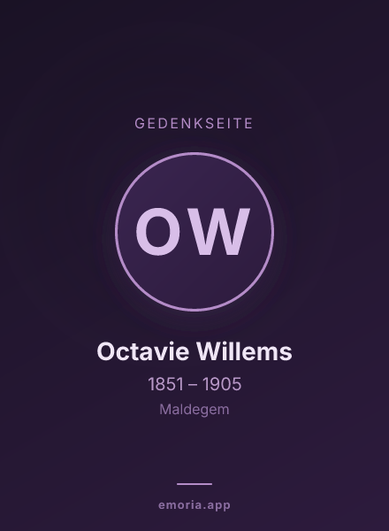 Gedenkportrait von Octavie Willems