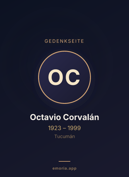 Gedenkportrait von Octavio Corvalán