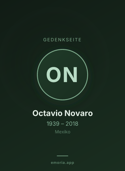 Gedenkportrait von Octavio Novaro