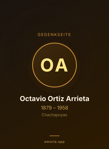 Gedenkportrait von Octavio Ortiz Arrieta