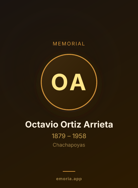 Memorial portrait of Octavio Ortiz Arrieta