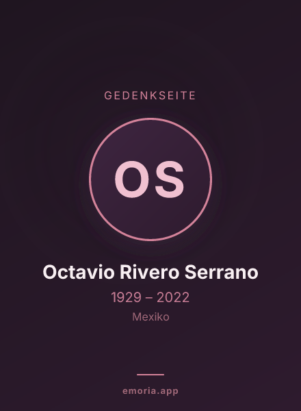 Gedenkportrait von Octavio Rivero Serrano