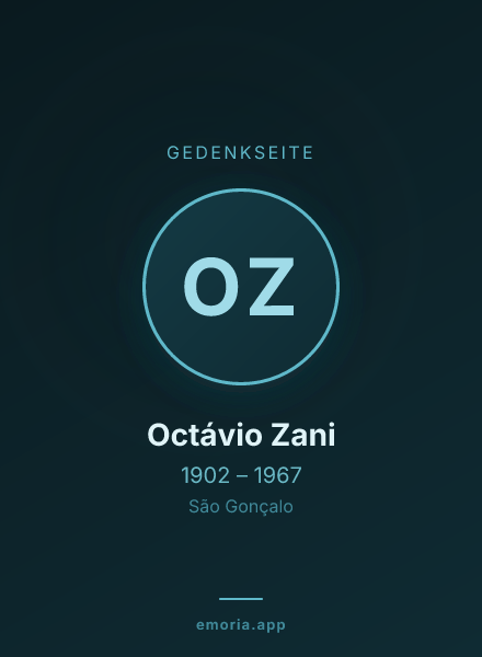 Gedenkportrait von Octávio Zani