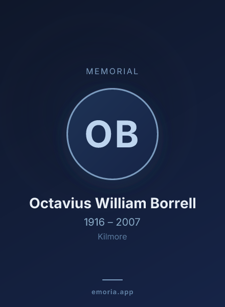 Memorial portrait of Octavius William Borrell