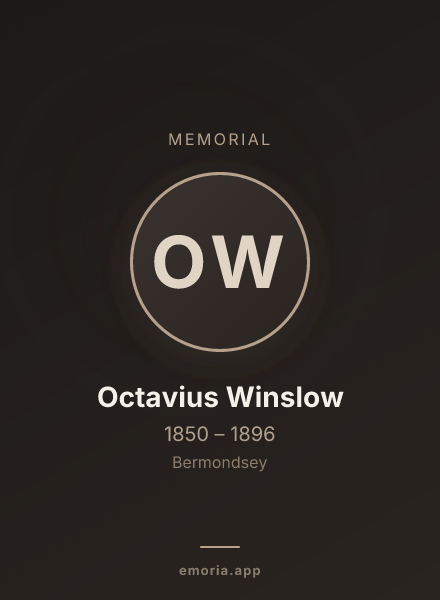 Memorial portrait of Octavius Winslow
