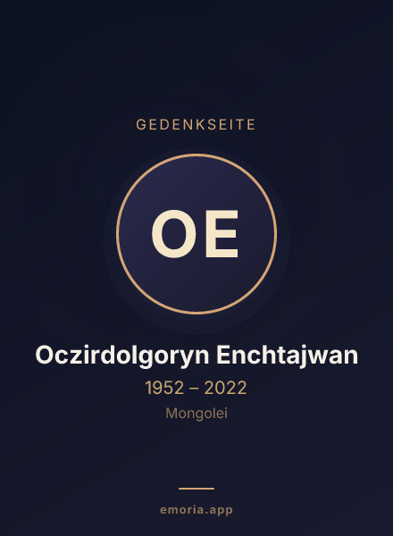 Gedenkportrait von Oczirdolgoryn Enchtajwan