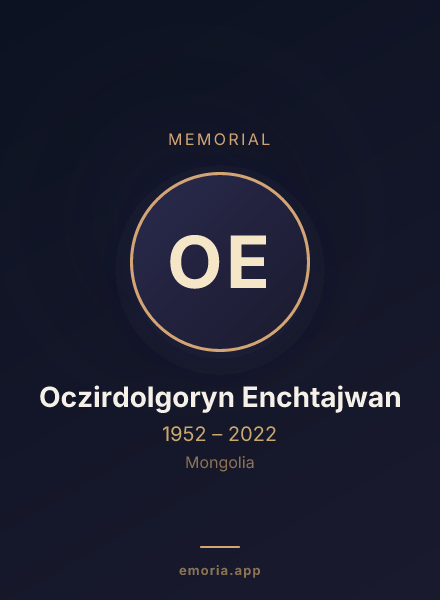 Memorial portrait of Oczirdolgoryn Enchtajwan