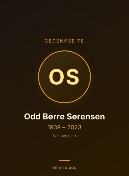 Gedenkportrait von Odd Børre Sørensen