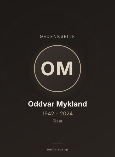 Gedenkportrait von Oddvar Mykland