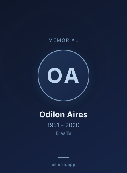 Memorial portrait of Odilon Aires