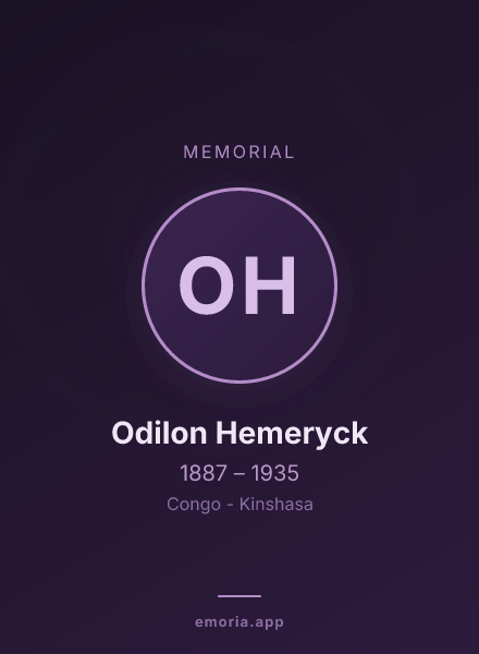 Memorial portrait of Odilon Hemeryck