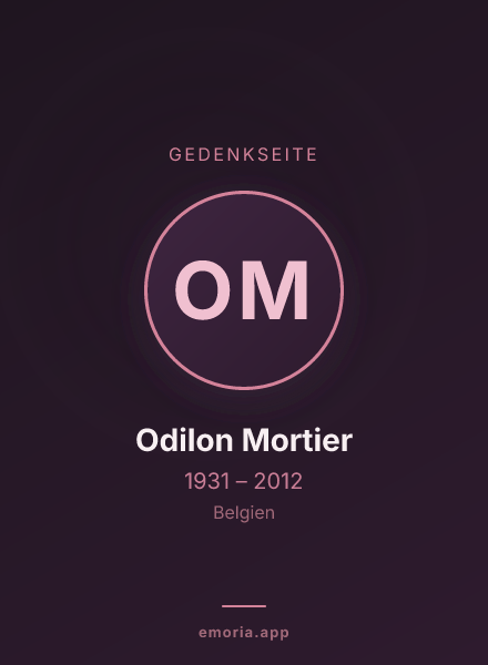 Gedenkportrait von Odilon Mortier