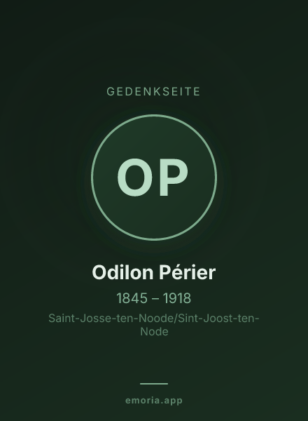 Gedenkportrait von Odilon Périer